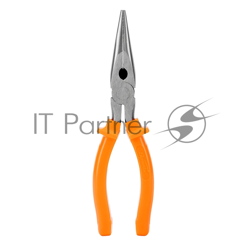 Длинногубцы Classic, 200 мм, прямые шлифованные, пластмассовые рукоятки// Sparta