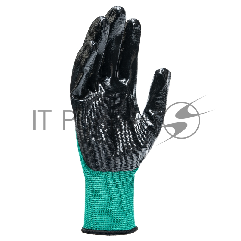 Перчатки полиэфирные с чёрным нитрильным покрытием, размер 9, 13 класс вязки// Palisad