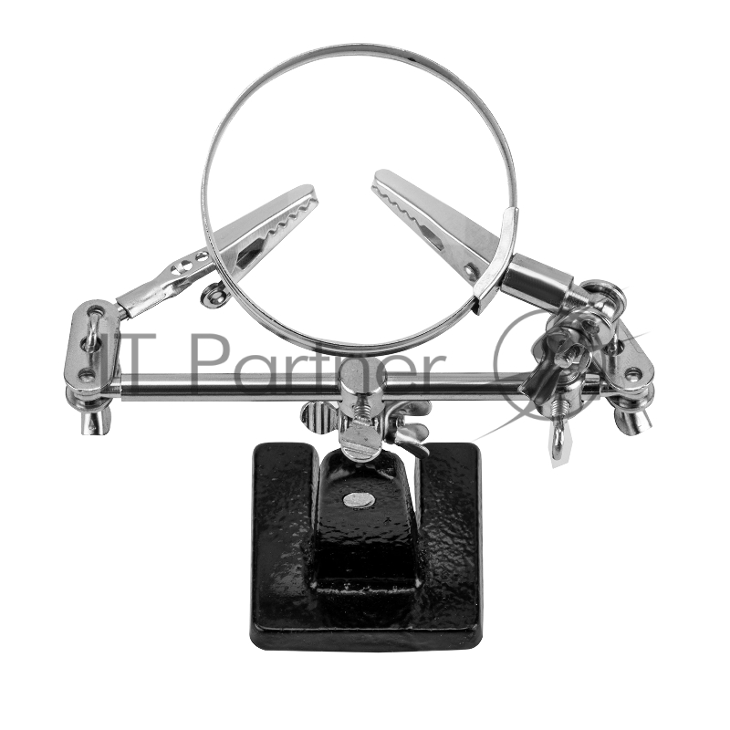 Зажим для пайки Третья рука с лупой// Sparta