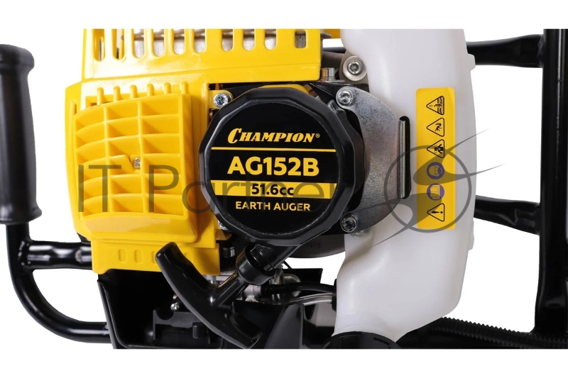 Мотобур CHAMPION AG152B {1,46кВт 51,6см? 9,2кг без шнека}