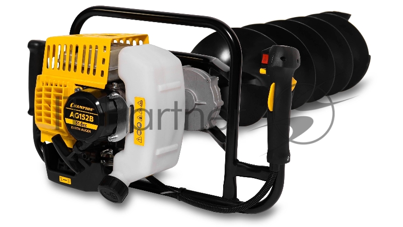 Мотобур CHAMPION AG152B {1,46кВт 51,6см? 9,2кг без шнека}