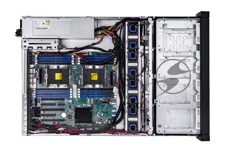 Компьютерный корпус IW-RS208-07 Oculink BP 800W*2/PDB/FAN 8038mm*4/OCUlink*4 BP/rear 2.5 HDD module(12G/28RAIL/power cord*2