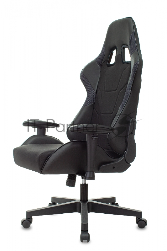 Кресло игровое Zombie Thunder 1 черный/карбон текстиль/эко.кожа с подголов. крестов. пластик