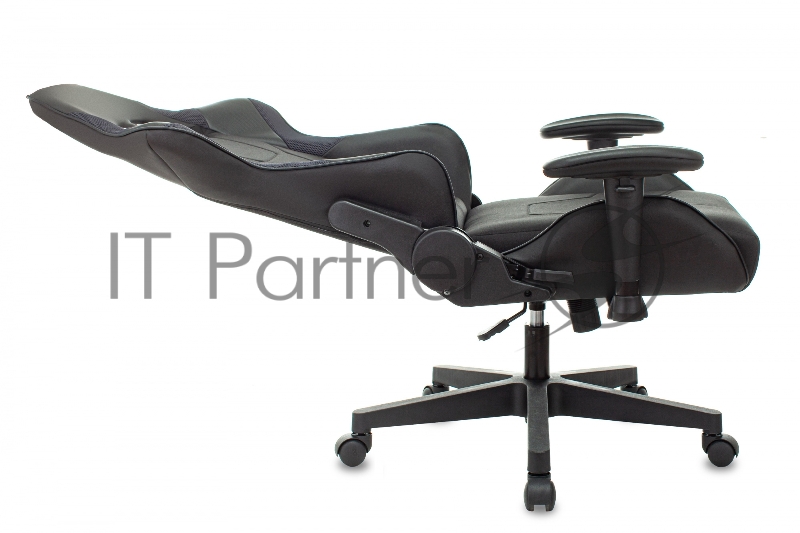 Кресло игровое Zombie Thunder 1 черный/карбон текстиль/эко.кожа с подголов. крестов. пластик