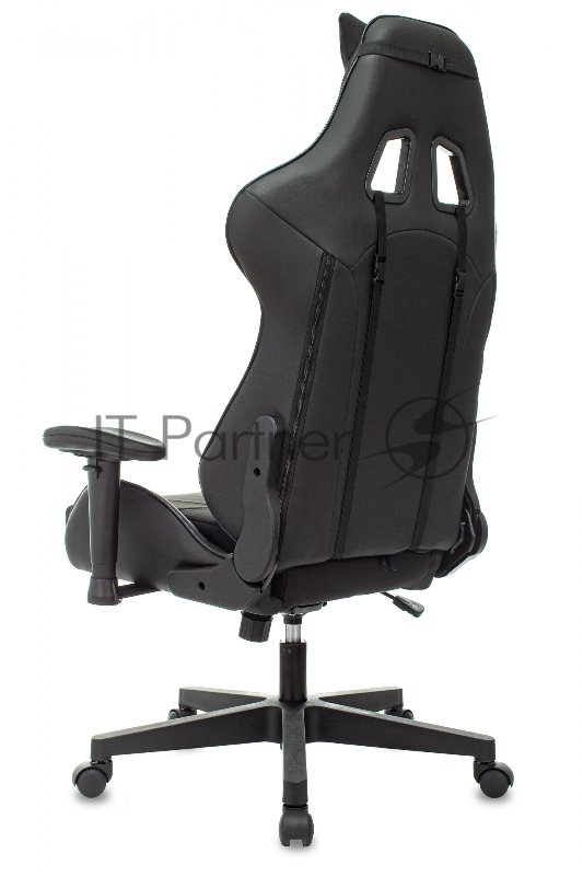 Кресло игровое Zombie Thunder 1 черный/карбон текстиль/эко.кожа с подголов. крестов. пластик