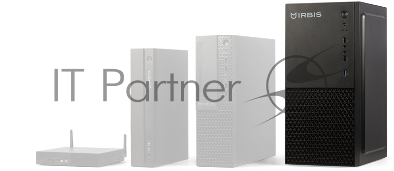 Компьютер IRBIS PCB302, PC, Midi Tower, Intel Core i3 11th ,RAM 8Gb, SSD 256,Wi-Fi6+BT