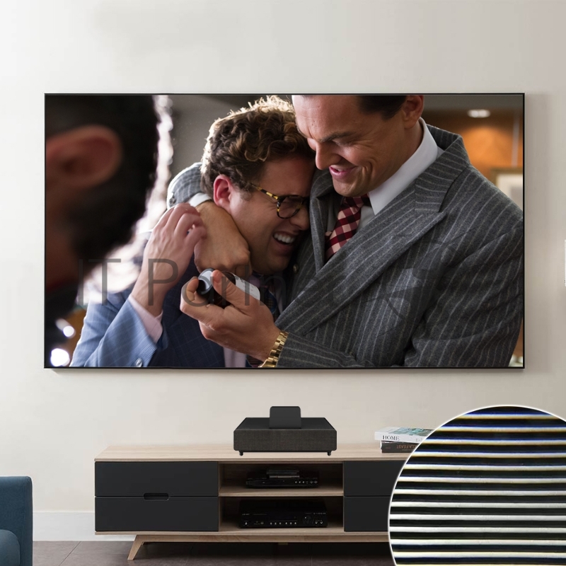 Экран Cinema SOK SCPSFR-236x13 для ультракороткофокусных проекторов 107 16:9 настенный, постоянного натяжения, полотно PET Crystal ALR UST, рама черная 1см