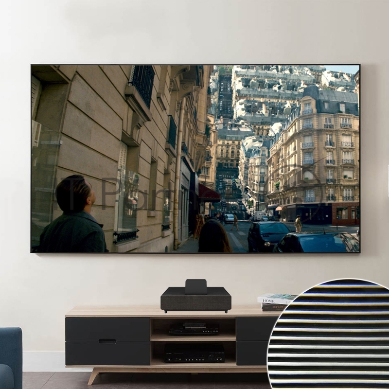 Экран Cinema SOK SCPSFR-266x15 для ультракороткофокусных проекторов 120 16:9 настенный, постоянного натяжения, полотно PET Crystal ALR UST, рама черная 1см