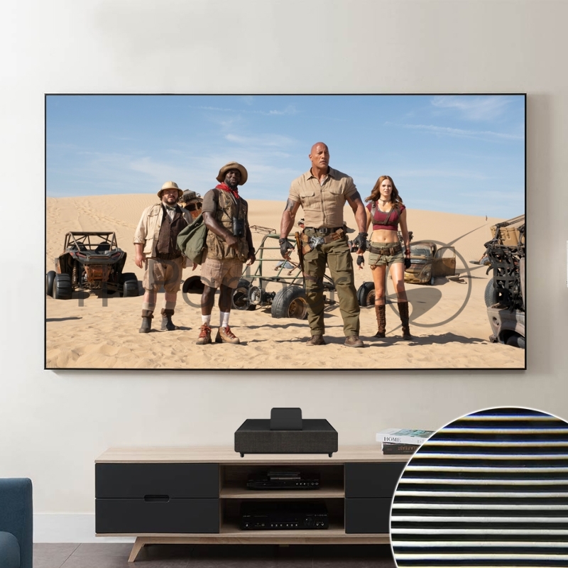 Экран Cinema SOK SCPSFR-298x16 135 16:9 настенный, постоянного натяжения, полотно PET Crystal ALR, рама черная 1см