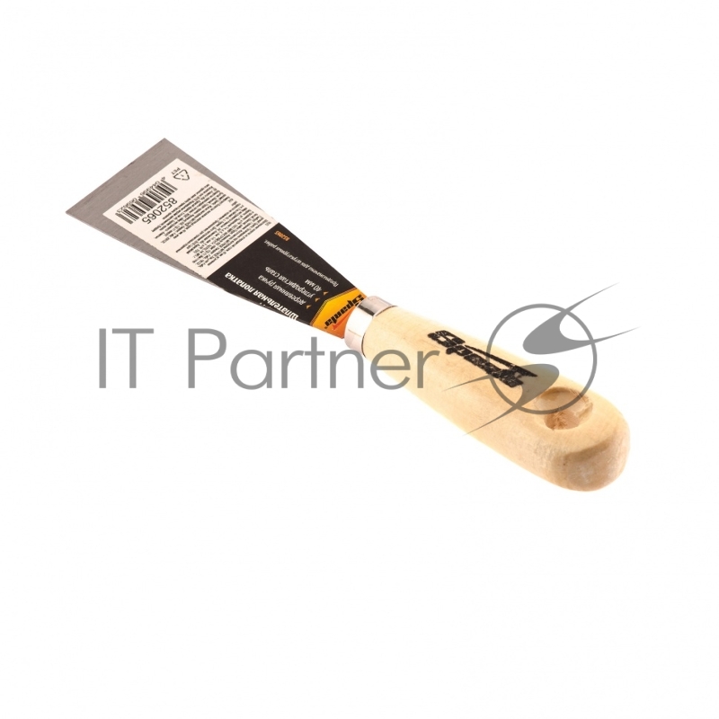 Шпатель SPARTA 852065 лопатка из нержавеющей стали 40мм деревянная ручка