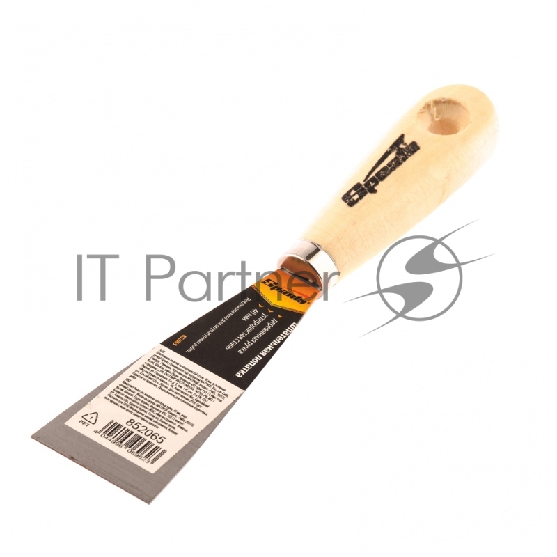 Шпатель SPARTA 852065 лопатка из нержавеющей стали 40мм деревянная ручка