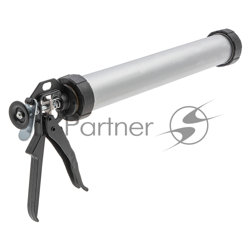 Пистолет для герметика SPARTA 886485 750мл закрытый алюминиевый корпус круглый шток 8 мм