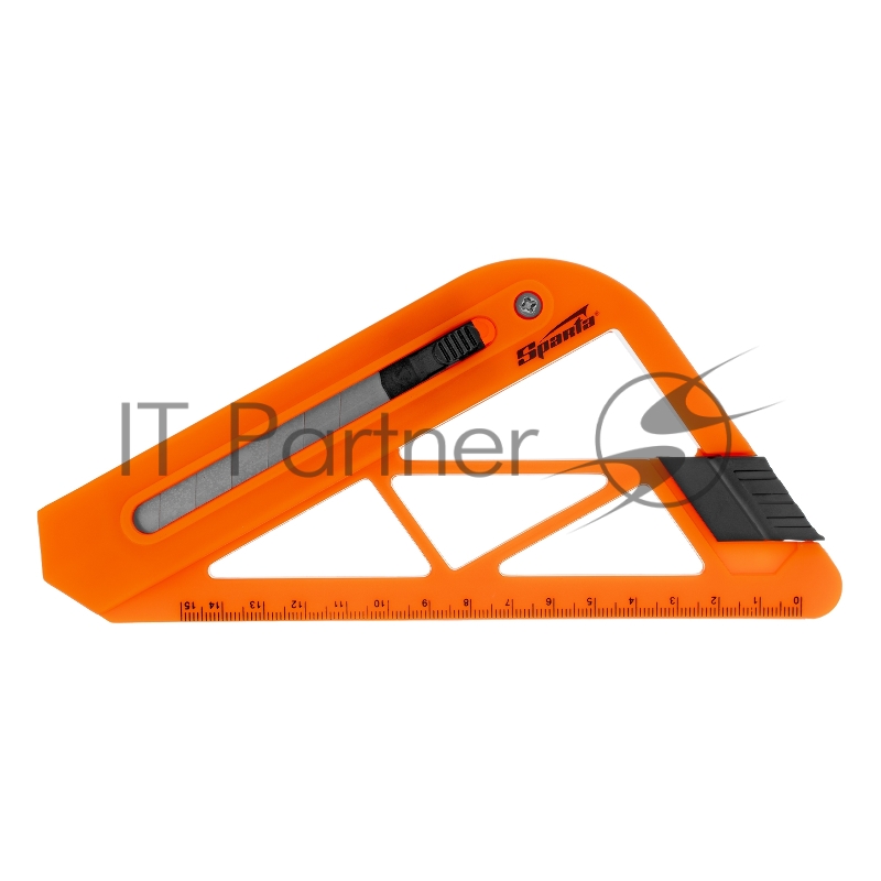 Нож, 18 мм, выдвижное лезвие, для резки обоев, линейка// Sparta