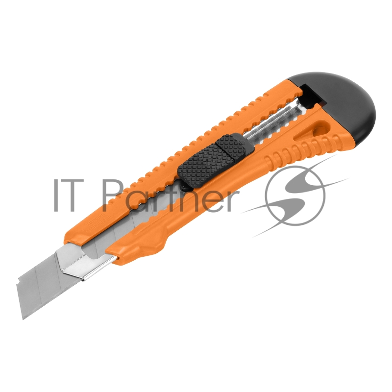 Нож, 18 мм, выдвижное лезвие, металлическая направляющая// Sparta