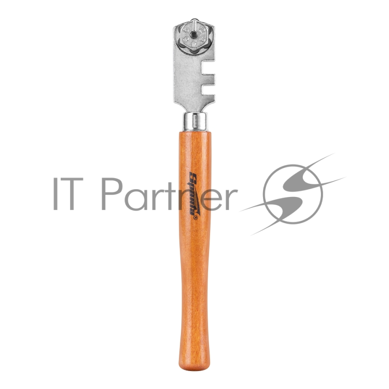 Стеклорез 6-роликовый с деревянной рукояткой// Sparta