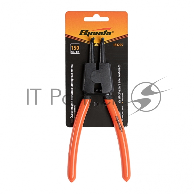 Съемник, 150 мм, для внешних стопорных колец, изогнутые губки (разжим)// Sparta