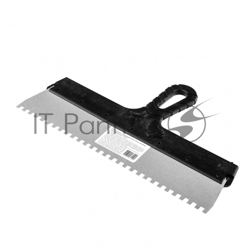 Шпатель из нержавеющей стали, 350 мм, зуб 6х6 мм, пластмассовая ручка // Sparta