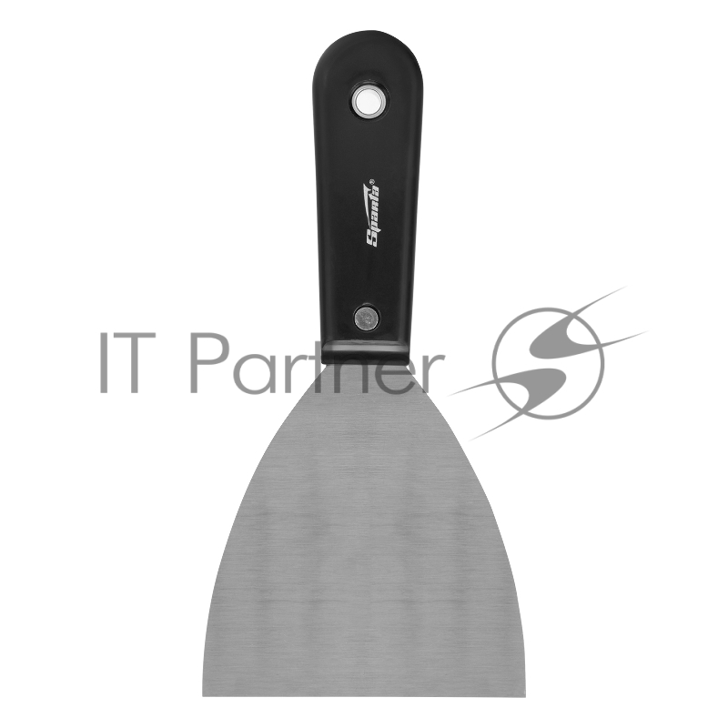 Шпательная лопатка стальная, 100 мм, полированная, пластмассовая ручка// Sparta