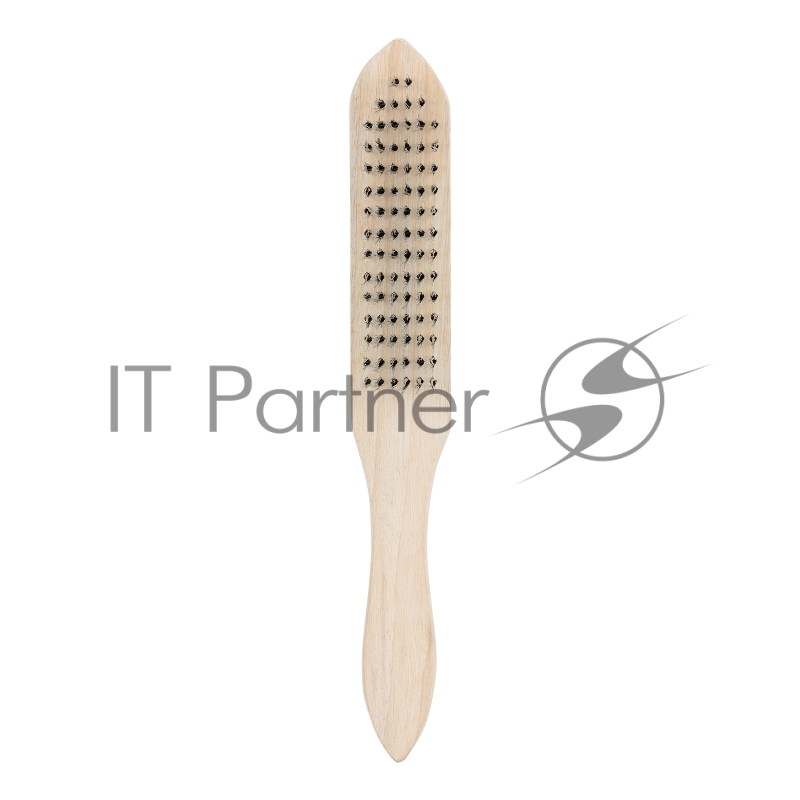 Щетка 6-рядная металлическая с деревянной ручкой// Sparta