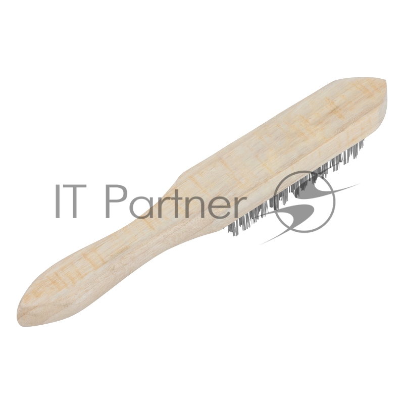 Щетка 6-рядная металлическая с деревянной ручкой// Sparta