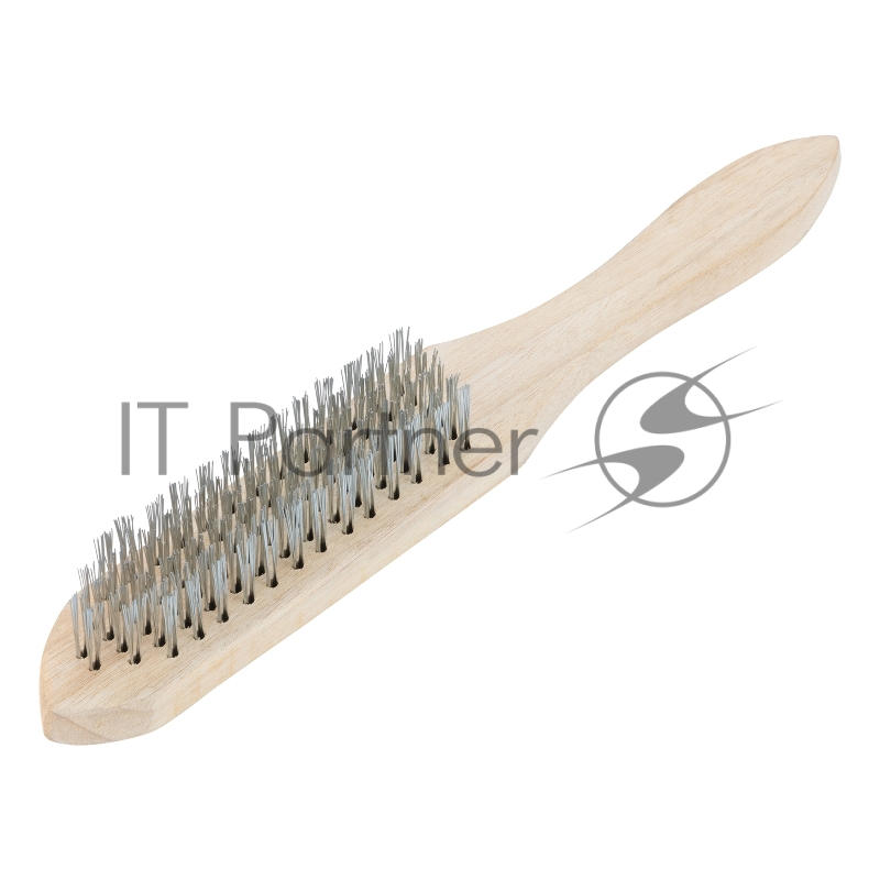 Щетка 6-рядная металлическая с деревянной ручкой// Sparta