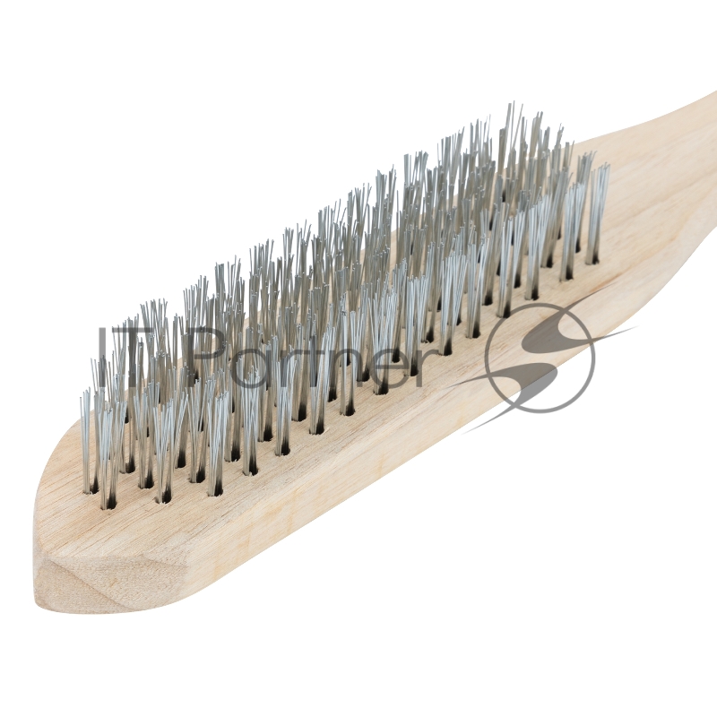 Щетка 6-рядная металлическая с деревянной ручкой// Sparta