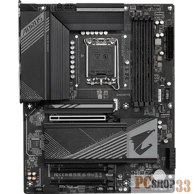 Материнская плата Gigabyte B760 AORUS ELITE Soc-1700 Intel B760 4xDDR5 ATX AC`97 8ch(7.1) 2.5Gg RAID+HDMI+DP