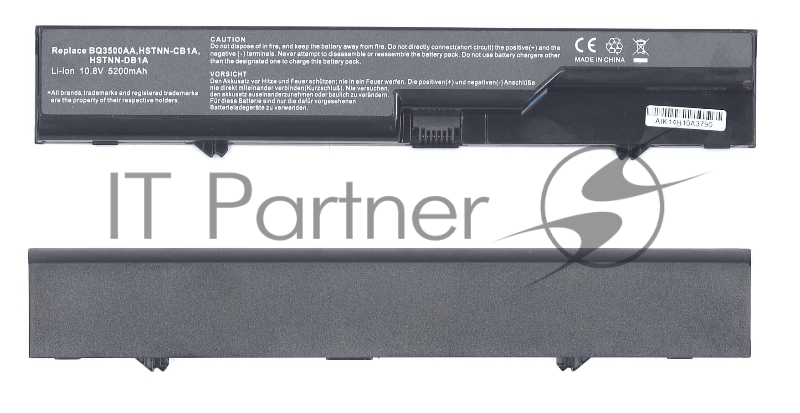 Аккумуляторная батарея для ноутбука HP Compaq 4320s 4420s (HSTNN-I85C-4) 5200mAh OEM черная