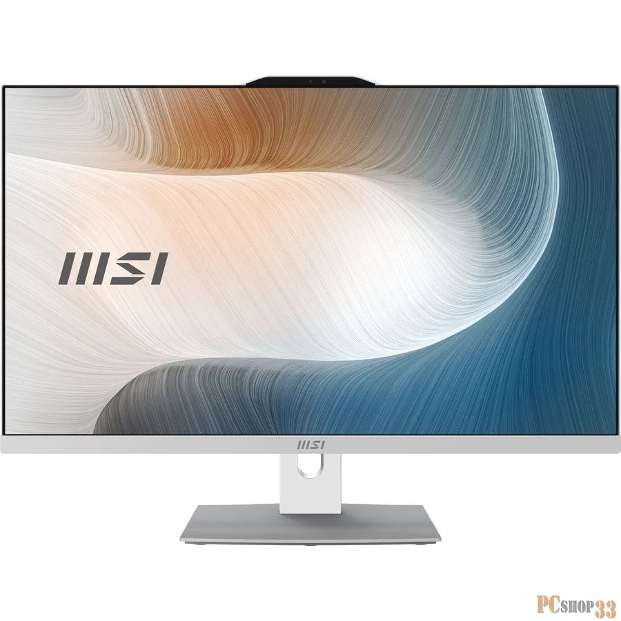 Моноблок MSI Modern AM272P 12M-256XRU 27 Full HD i7 1260P (2.1) 16Gb SSD512Gb Iris Xe noOS GbitEth WiFi BT 120W клавиатура мышь Cam белый 1920x1080