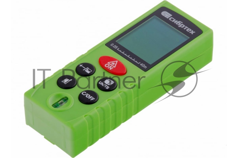 Лазерный дальномер PM-40, 40 м, с пузырьковым уровнем// Сибртех