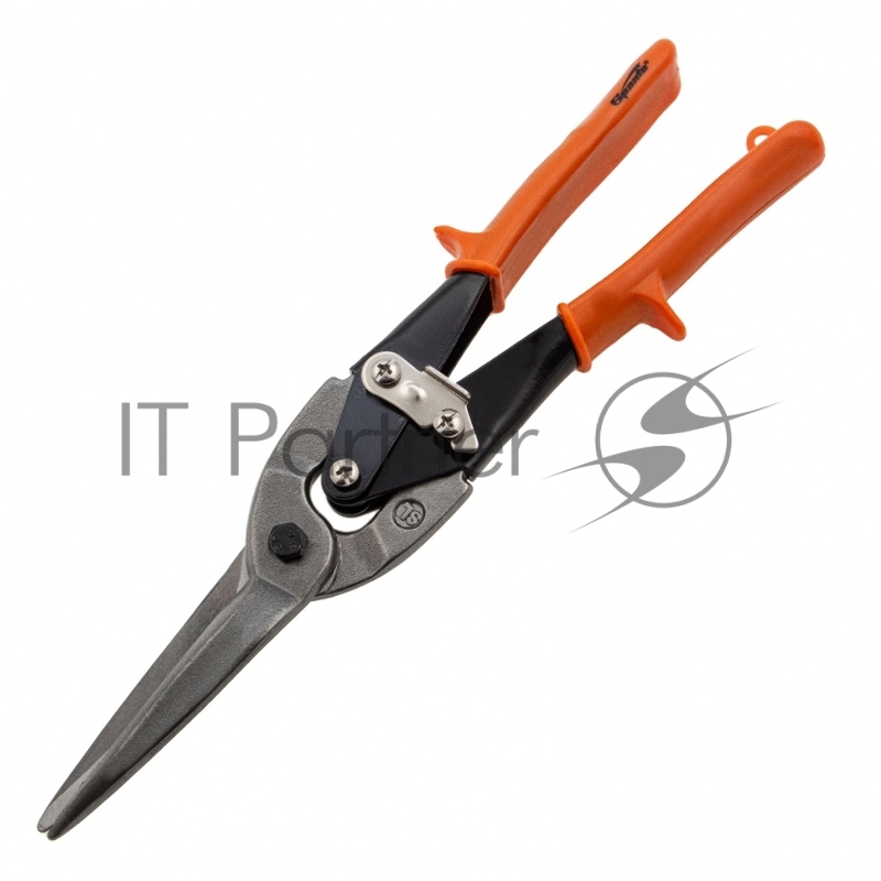 Ножницы по металлу, удлиненные, 290 мм, пряморежущие, обрезиненные рукоятки// Sparta