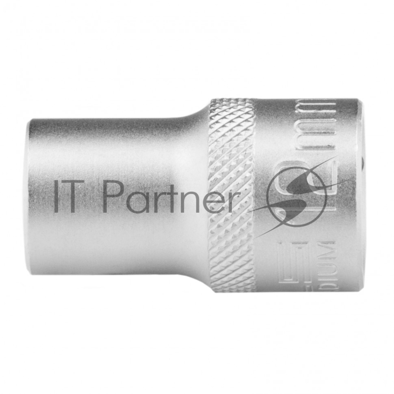 Головка торцевая, 12 мм, 12-гранная, CrV, под квадрат 1/2, хромированная// Stels