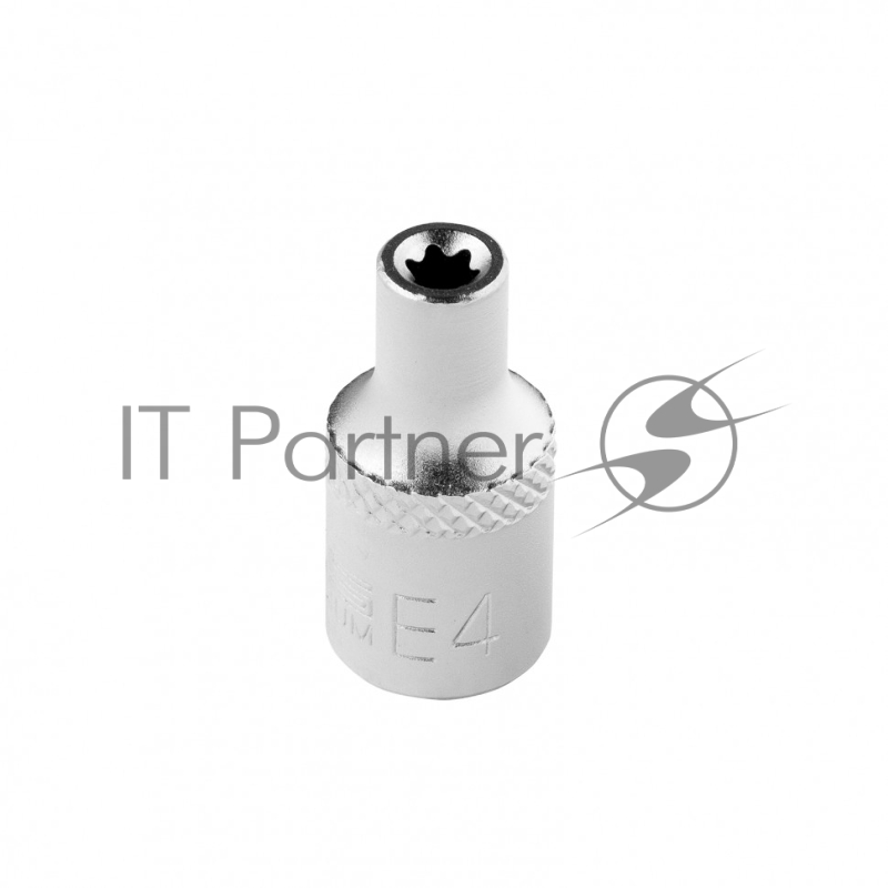 Головка торцевая 1/4, Е4, CrV// Stels