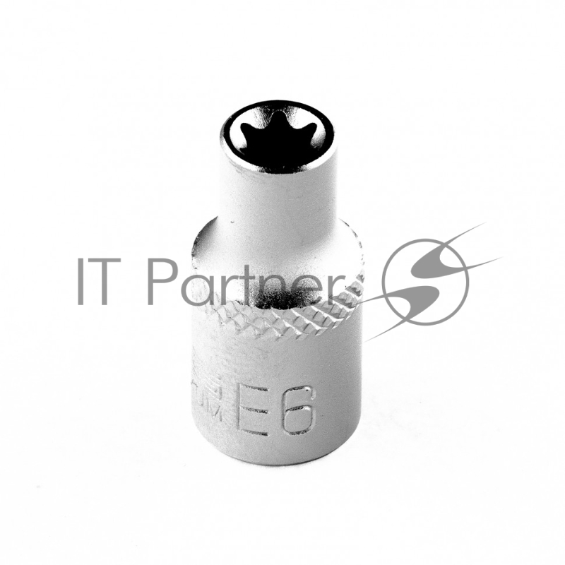 Головка торцевая 1/4, Е6, CrV// Stels
