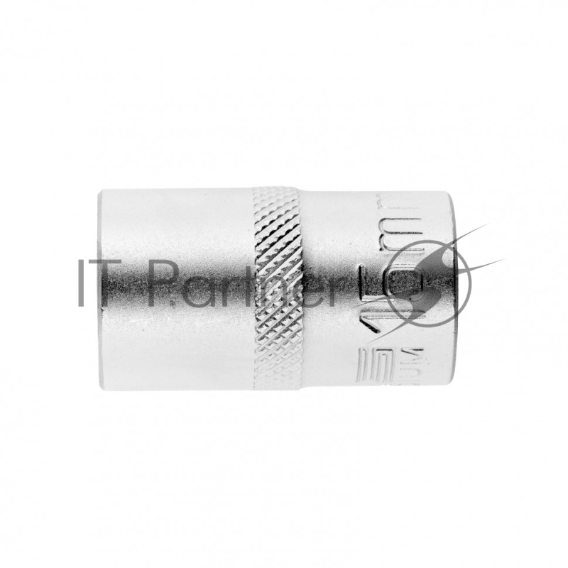 Головка торцевая, 15 мм, 12-гранная, CrV,под квадрат 1/2, хромированная// Stels