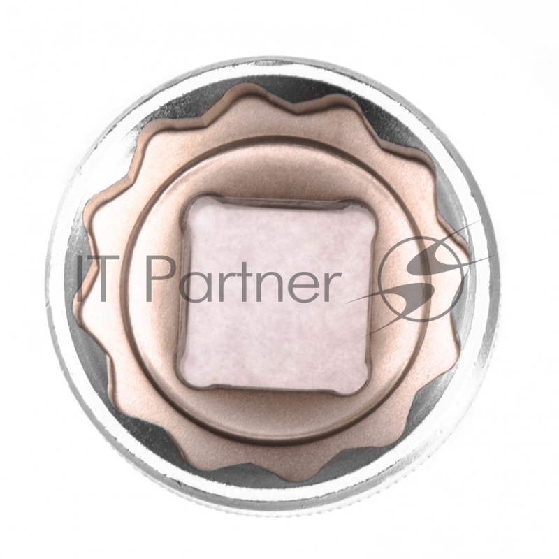 Головка торцевая, 27 мм, 12-гранная, CrV, под квадрат 1/2, хромированная// Stels