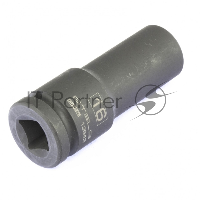 Головка ударная удлиненная шестигранная, 16 мм, 1/2, CrMo// Stels