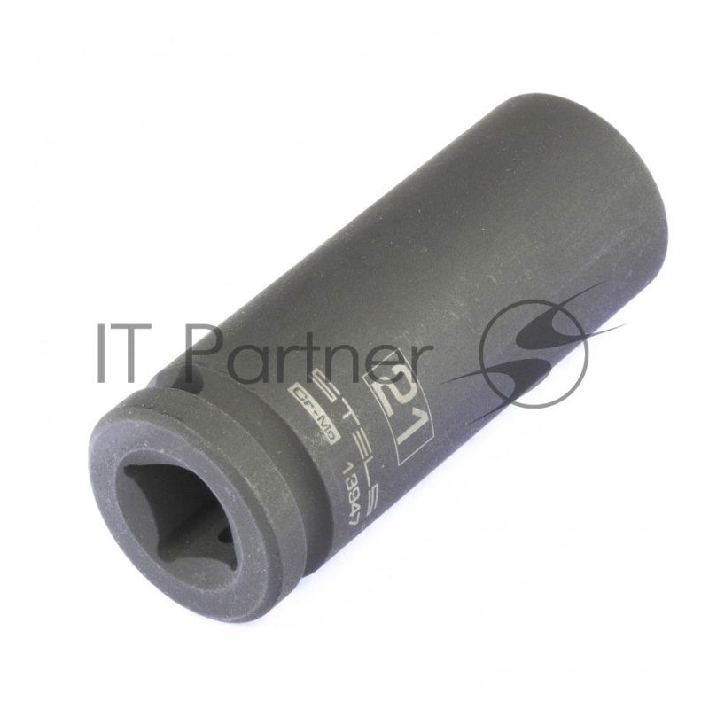 Головка ударная удлиненная шестигранная, 21 мм, 1/2, CrMo// Stels