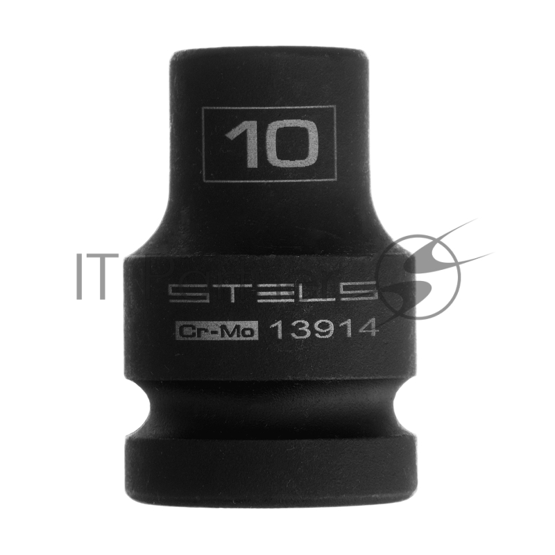 Головка ударная шестигранная, 10 мм, 1/2, CrMo// Stels