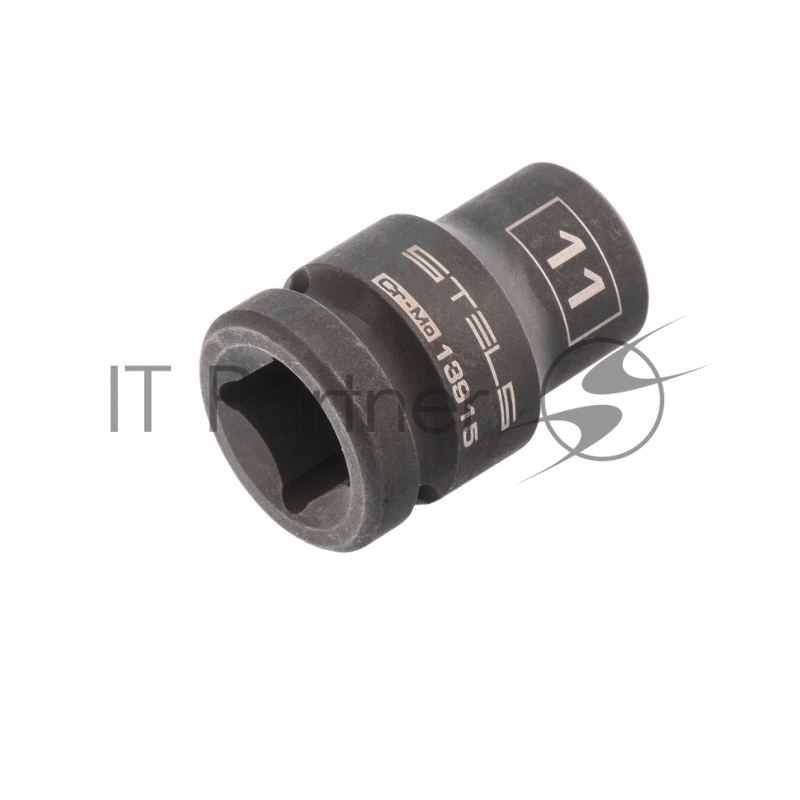 Головка ударная шестигранная, 11 мм, 1/2, CrMo// Stels