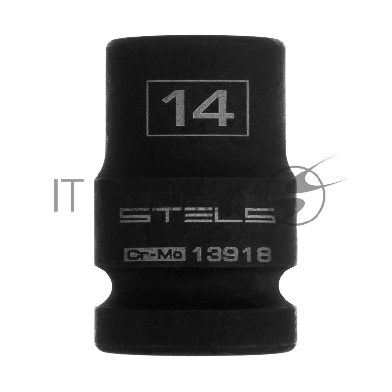 Головка ударная шестигранная, 14 мм, 1/2, CrMo// Stels