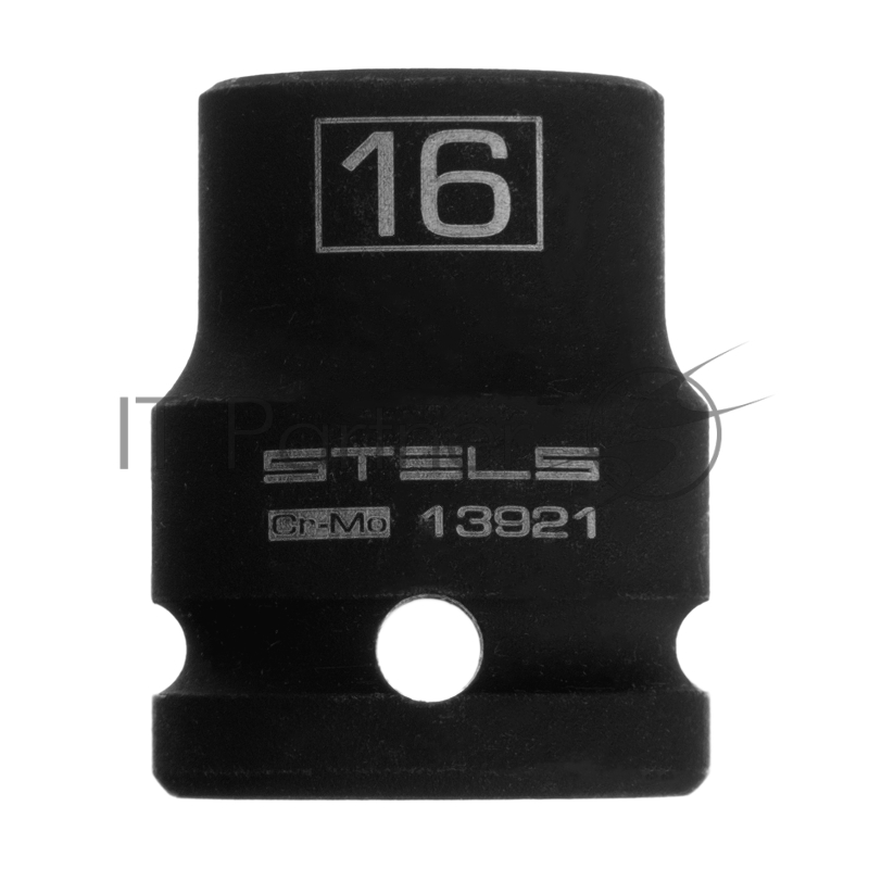 Головка ударная шестигранная, 16 мм, 1/2, CrMo// Stels