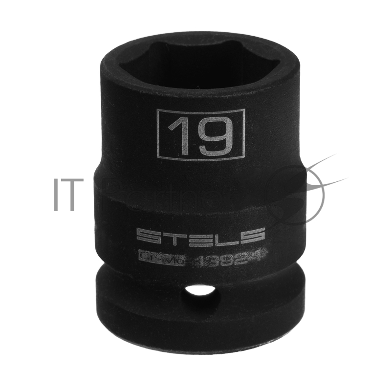 Головка ударная шестигранная, 19 мм, 1/2, CrMo// Stels