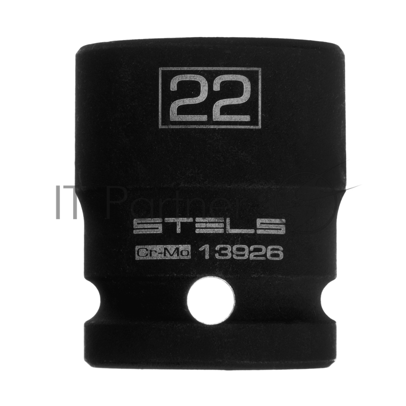 Головка ударная шестигранная, 22 мм, 1/2, CrMo// Stels