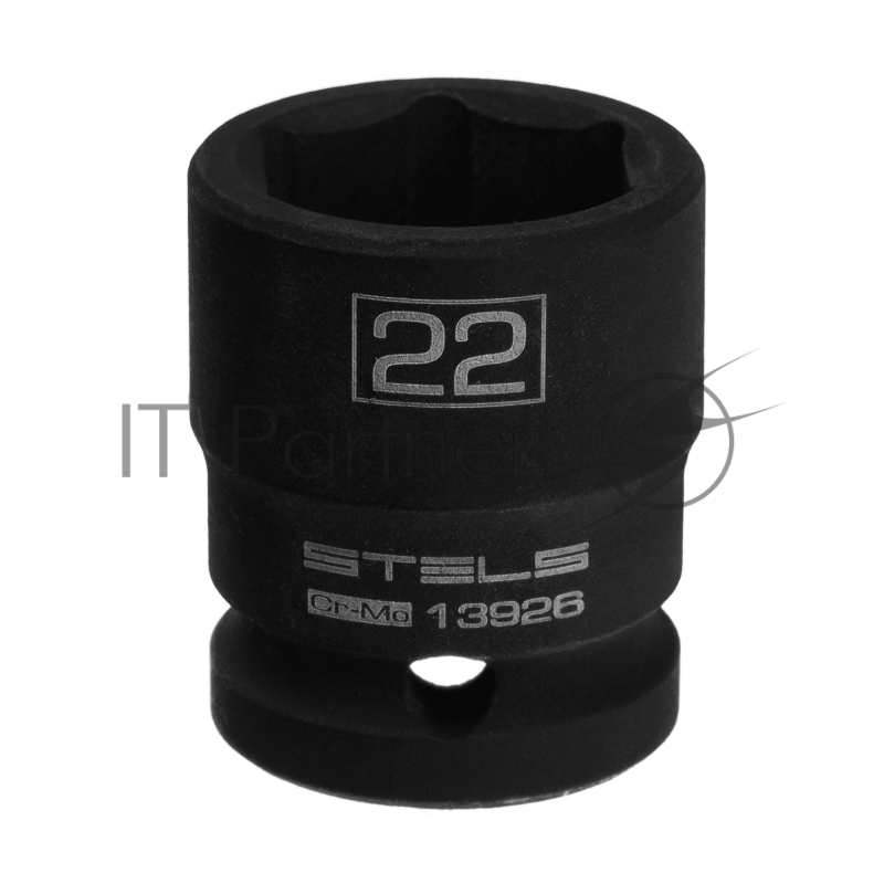 Головка ударная шестигранная, 22 мм, 1/2, CrMo// Stels