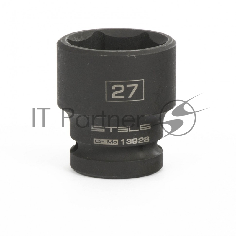 Головка ударная шестигранная, 27 мм, 1/2, CrMo// Stels
