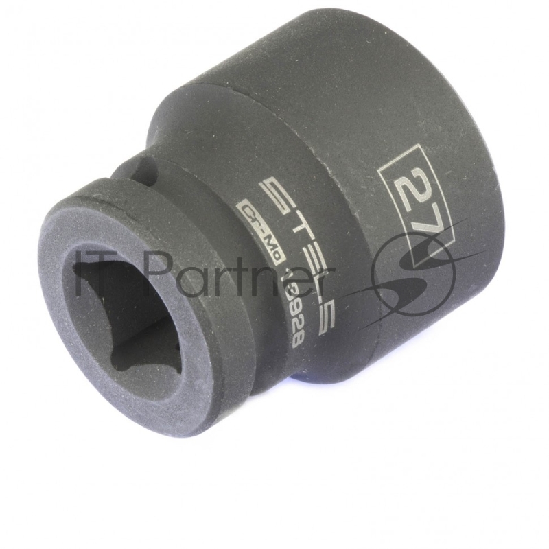 Головка ударная шестигранная, 27 мм, 1/2, CrMo// Stels