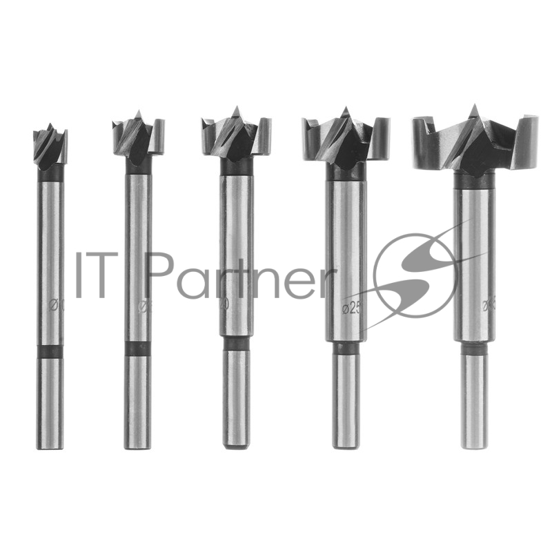 Набор сверл Форстнера по дереву, 10-15-20-25-35 мм, 5 шт, в дерев. боксе, цилин.хвостовик// Sparta