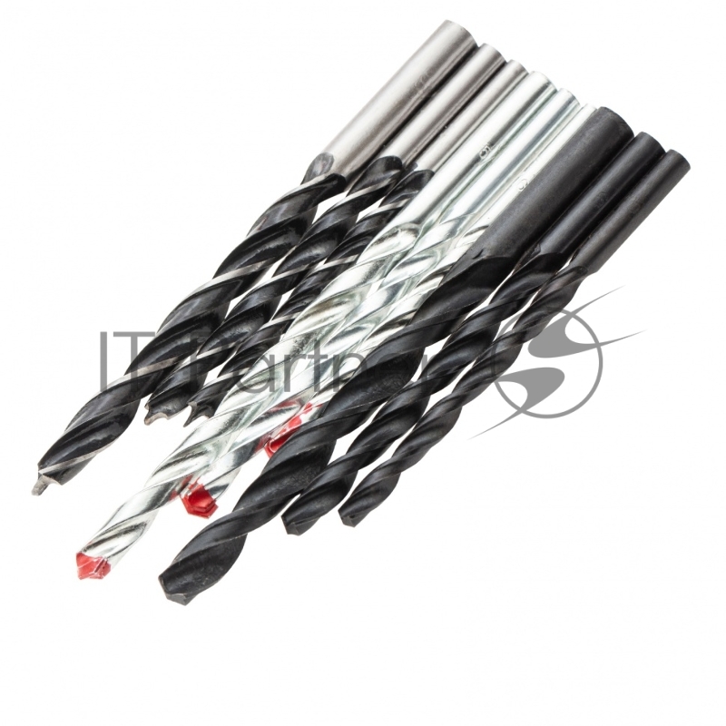 Набор сверл по бетону 5-6-8 мм, металлу 5-6-8 мм, дереву 5-6-8 мм, 9 шт. цилин. хвостовик// Sparta