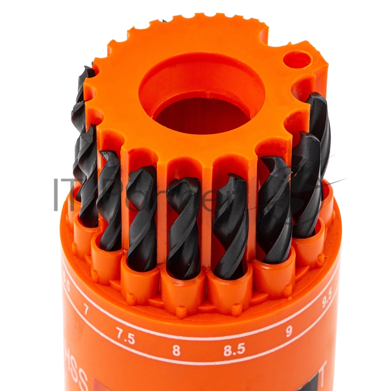 Набор сверл по металлу, 1-10 мм (через 0,5 мм), HSS, 19 шт., в стакане, цилинд. хвостовик// Sparta